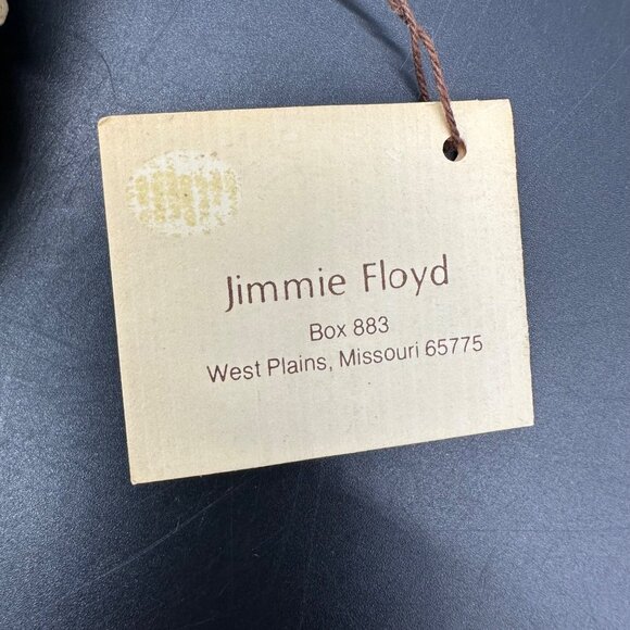 Vintage Wall Vase Jimmie Floyd Stoneware Pottery Leaf Clay Art 1970s Botanical - Picture 9 of 12